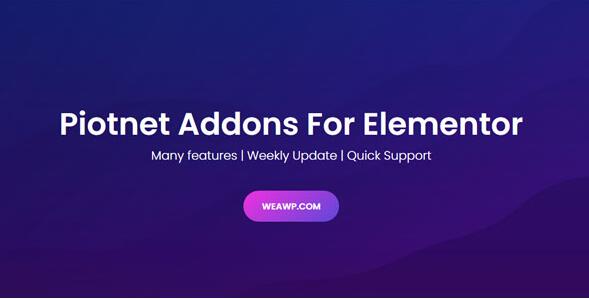 Piotnet Addons Pro For Elementor Pro v7.1.60（已汉化）插图
