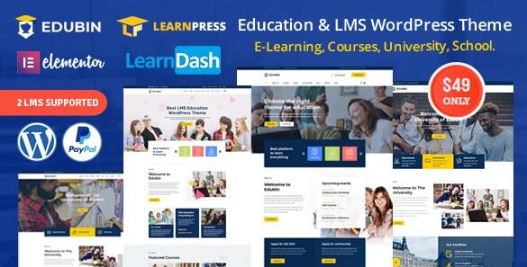 Edubin v9.4.3（已汉化） – WordPress教育LMS主题插图