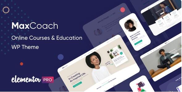MaxCoach v3.1.3（已汉化） – WordPress在线课程和教育主题插图