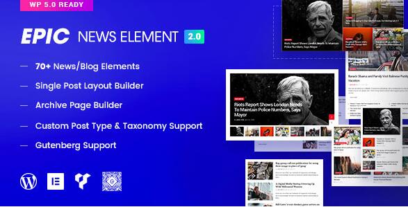 Epic News Elements v2.3.7 破解版 – Add Ons for Elementor & WPBakery Page Builder插图