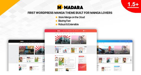 Madara v2.1破解版（已汉化） – WordPress漫画主题插图