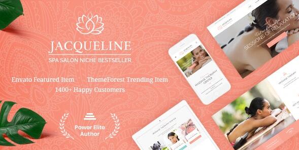 Jacqueline v2.14 – 水疗和按摩沙龙美容WordPress主题+ Elementor插图