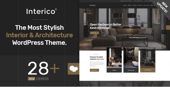 Interico v1.1.3破解版 – WordPress室内设计与建筑主题