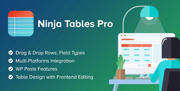 Ninja Tables Pro v5.2.3无限制版(已汉化)- 最快,最多样化的WP DataTables插件