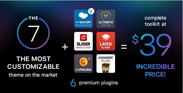 The7 v12.7.1无限制版(已汉化)+完整演示–用于WordPress的多功能网站构建工具包