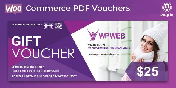WooCommerce PDF Vouchers v5.2.3（已汉化） – WooCommerce PDF凭证插件
