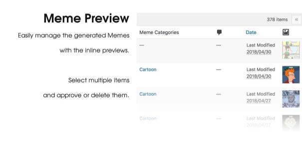 MeMeMe v2.2.9汉化破解版 – WP模因生成器插件