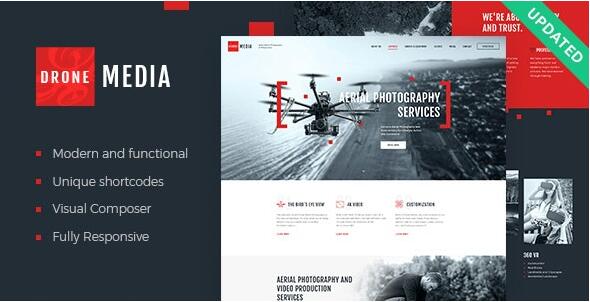 Drone Media v1.6.5 – WordPress航拍摄影和摄像主题插图