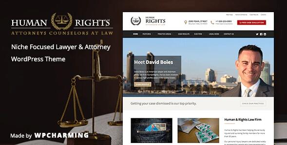 HumanRights v1.1.7破解版（已汉化） – WordPres律师主题插图