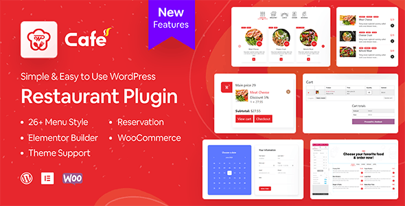 WP Cafe v2.2.27（已汉化） – WordPres食品订购插件插图