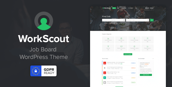 WorkScout v4.1.03激活版 – WordPress工作版主题插图