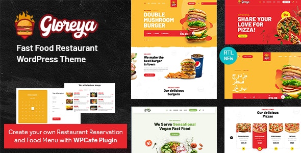 Gloreya v2.0.9破解版 – WordPress餐厅主题插图