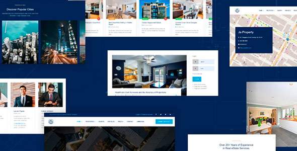 JA Property v1.0.3破解版 – Joomla房地产模板插图