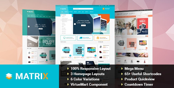 Matrix v3.9.6破解版 – Joomla在线商店模板插图