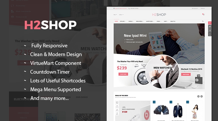 SJ H2shop v3.9.6破解版 – Joomla电商模板插图