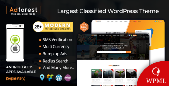 AdForest v6.0.8(已汉化) – WordPress分类广告主题