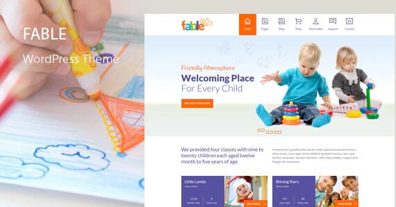 Fable v3.8破解版 – WordPress儿童教育主题
