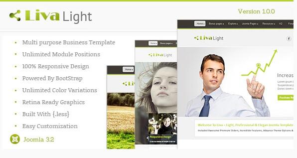 Livalight Theme v2.0 – Joomla响应式多用途主题