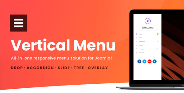 Vertical Menu v4.0.278 – Joomla多功能菜单模块插件