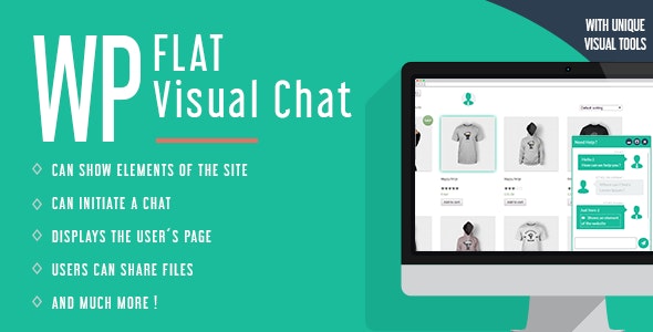 WP Flat Visual Chat v5.399破解版(已汉化) – WordPress实时聊天-远程视图-在线客服插件