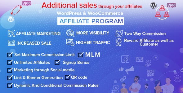 WooCommerce Affiliate Program v8.4.0 – WordPress联盟营销插件