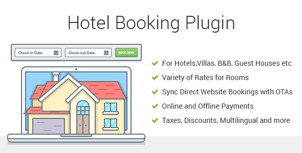 Hotel Booking Plugin v3.9.5 – WordPress酒店预订插件