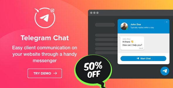 Telegram Chat v5.1全网独家破解版(已汉化) – WordPress在线客服插件
