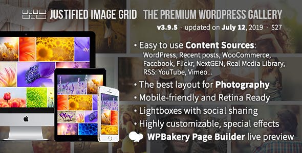 Justified Image Grid v4.7 – WordPress画廊插件插图