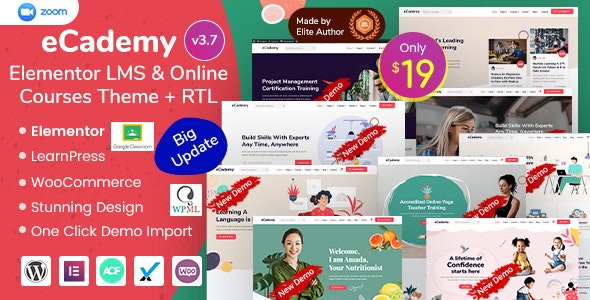 eCademy v7.0 – WordPress在线培训教育主题插图