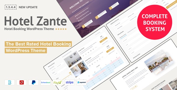 Hotel Zante v1.3.5.3 – WordPress酒店预订主题插图