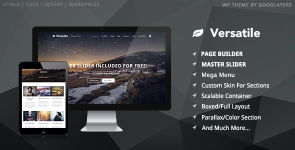 Versatile v1.5.0 – 响应式多用途WP主题插图