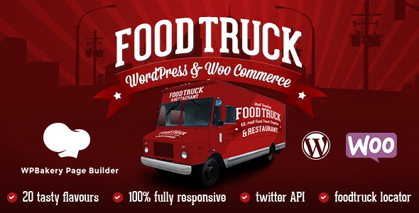 Food Truck & Restaurant 20 Styles v6.0 – WordPress美食主题插图