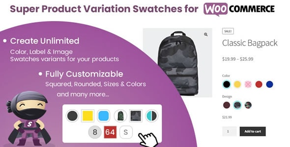 Super Product Variation Swatches for WooCommerce v2.3 –  WooCommerce 的超级产品变体色板插件插图