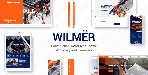 Wilmër v3.2.1 – WordPress施工主题插图