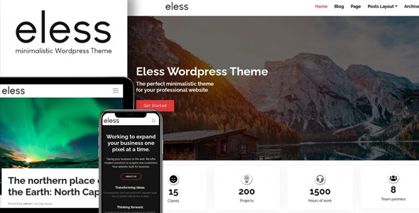 Eless v1.0破解版–WordPress移动主题插图