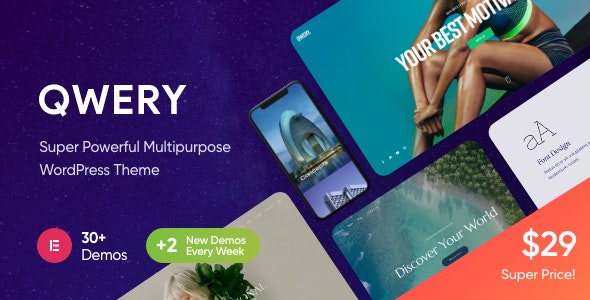 Qwery v3.4.0破解版–WordPress响应式多功能主题插图