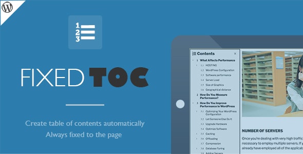 Fixed TOC v4.2.3（已汉化） – WordPress目录插件