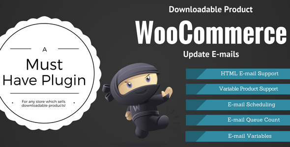 WooCommerce Downloadable Product Update E-mails v2.0.10(已汉化)