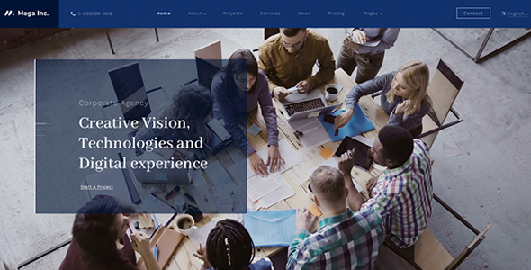 JS Mega Inc v1.2 – Joomla公司企业模板