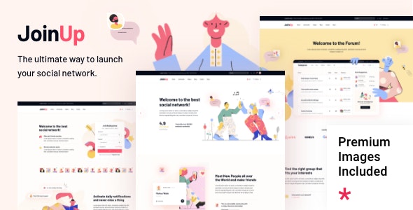 Join Up v1.2 – BuddyPress社区主题插图