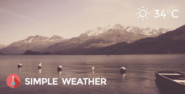 Simple Weather v4.4.4 – WordPress智能天气预报插件插图