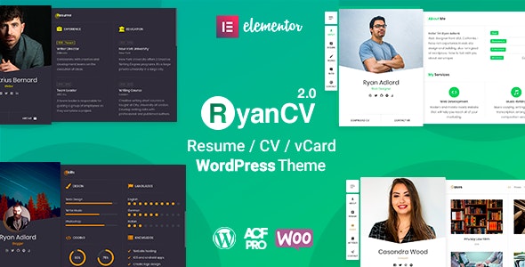 RyanCV v3.8.0 – wordpress简历主题插图