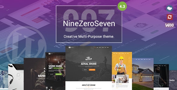 907 v5.3.14（NineZeroSeven）破解版–响应式多用途WordPress主题插图