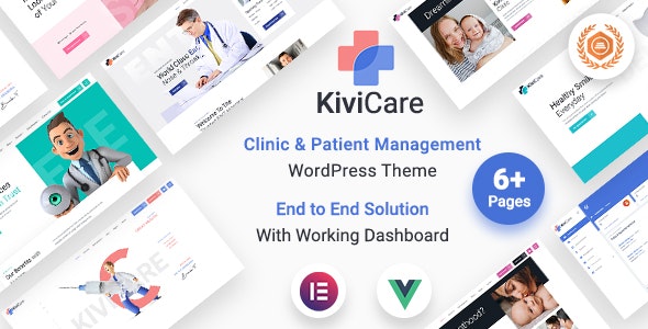 KiviCare v2.2.13 – WordPress诊所和患者管理主题插图