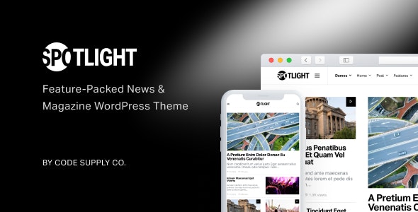 Spotlight v1.7.7 – WordPress新闻和杂志主题插图