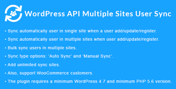 WordPress API Multiple Sites User Sync v1.6.2（独家汉化破解） – WordPress用户同步插件插图