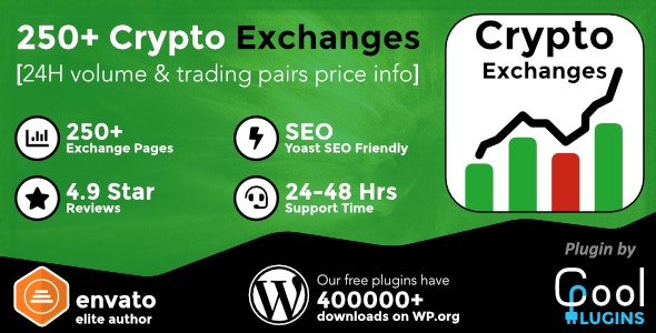 Cryptocurrency Exchanges List Pro v2.8.7 – WordPress 加密货币交易所插件插图