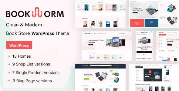 Bookworm v1.1.5破解版（已汉化） – WordPress书店主题插图