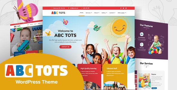 Abc Tots v1.6.5 – WordPress幼儿园主题插图