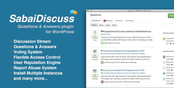 Sabai Discuss v1.4.17破解版（已汉化） – WordPress问答插件插图